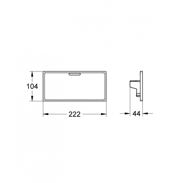 Полочка на термостат Grohe Grohtherm Cube (18700000)