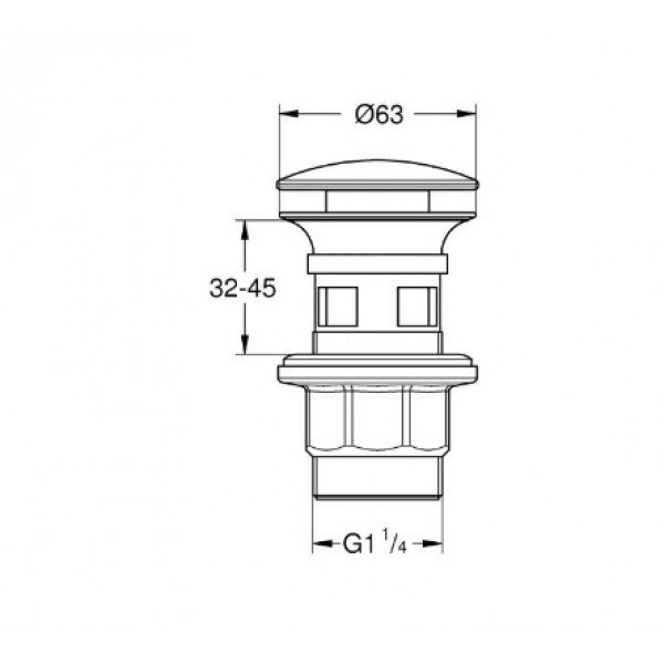 Сливной гарнитур с функцией закрытия-открывания Grohe (1024642430)