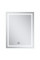 Дзеркало Mixxus Premium FLASH MR21-60x80 з Led Touch, Anti-fog, димером, регулятором яскравості, годинником (MP6617)