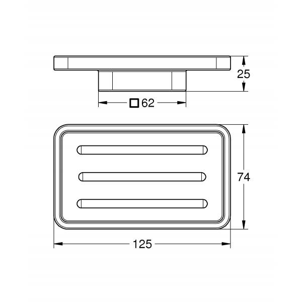 Мыльница Grohe Selection Cube (40806000)