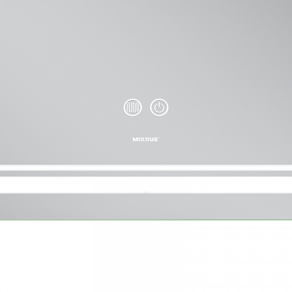 Дзеркало Mixxus Premium QUADRO MR20-100x70 з Led Touch, Anti-fog, димером, регулятором яскравості, лінзою (MP6622)