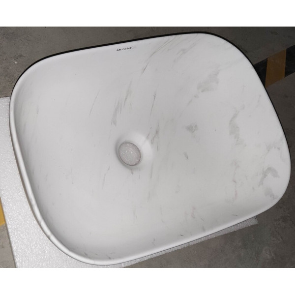 Раковина накладна Mixxus Premium DIVERSE-0112 MARBLE 455х325х135mm (MP6543)