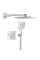 Скрытая душевая система с RSH SmartActive 310 Cube Grohe Grohtherm SmartControl (1039980000)