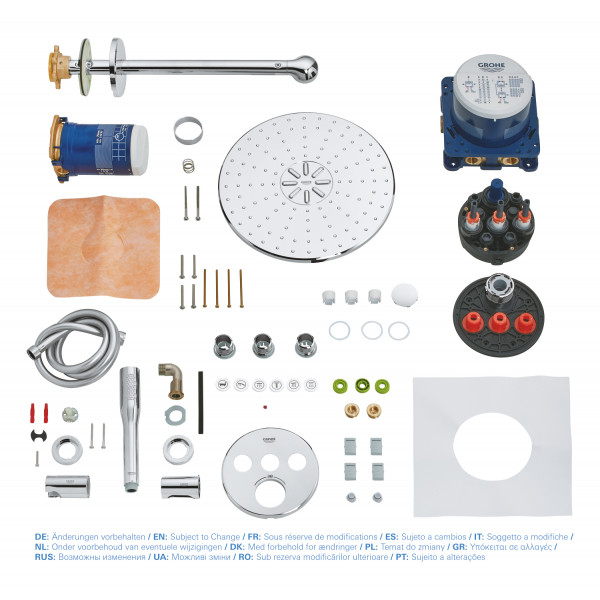 Душевая система скрытого монтажа с термостатом Grohe Grohtherm SmartControl (34705000)