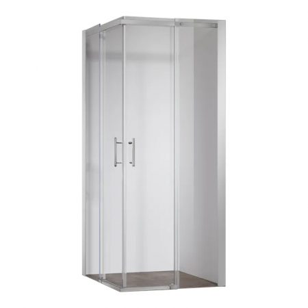 Душевая кабина без поддона Koer SR SC03-100x100x200-TR-01 прозрачное стекло Easy Clean 6мм, хром (KR5357)