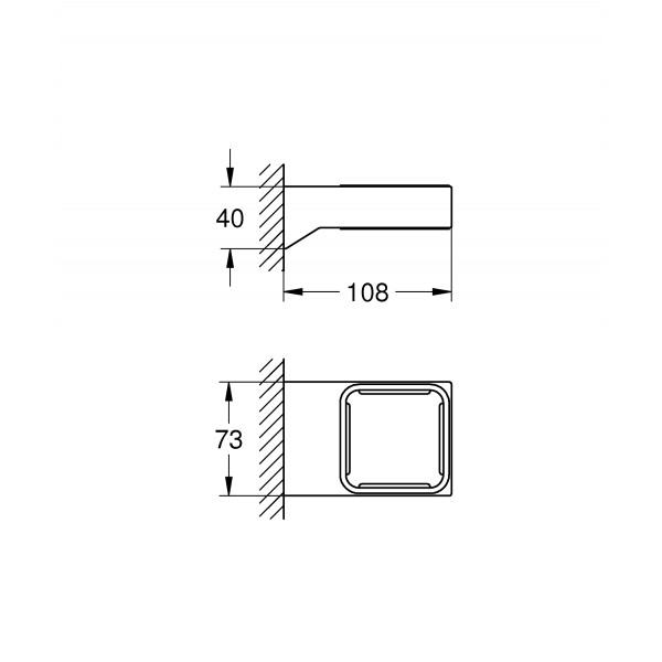 Держатель для аксессуаров Grohe Selection Cube (40865000)