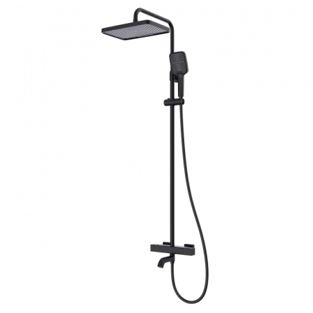 Душевая колонна с термостатическим смесителем Koer KB-57038-05 3 функции (Цвет черный) (KR5961)