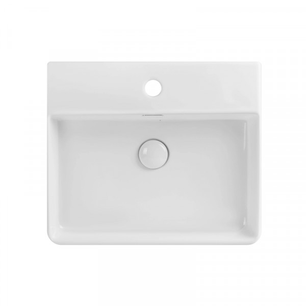Раковина підвісна-накладна Mixxus Premium  QUADRO-0203 500x420x130mm (отвір під змішувач, перелив) (MP6718)
