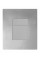 Панель смыва пластиковая Koer KT-0607-01 157x198x3mm, кнопка квадратная (KR5344)