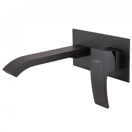 Смеситель для умывальника Koer KB-16007-05 встраиваемый (Цвет черный) (KR3451)