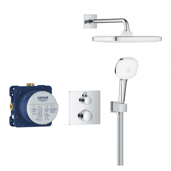 Душевая система скрытого монтажа с термостатом Grohe Grohtherm (34871000)