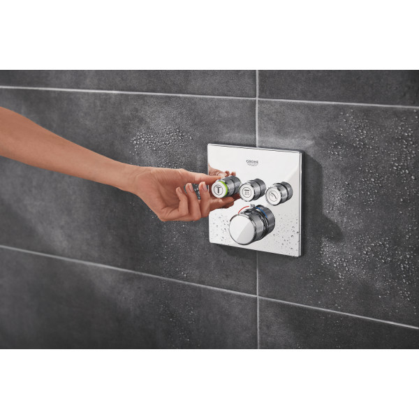 Душевая система скрытого монтажа на 3 выхода с термостатом Grohe Grohtherm SmartControl (34864000)