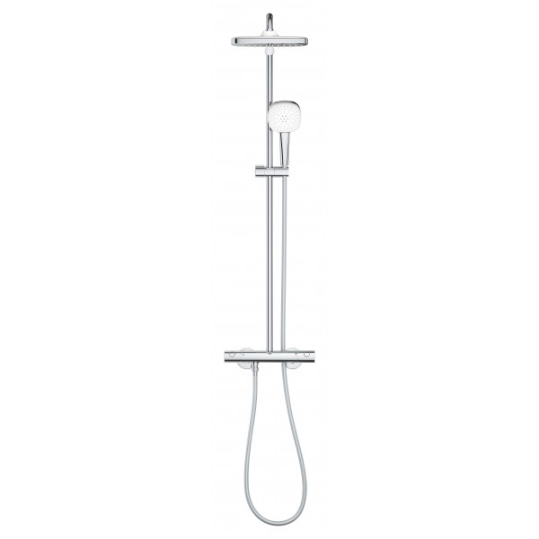 Душевая система с термостатом для настенного монтажа Grohe Tempesta System 250 Cube (26689001)