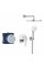 Скрытая душевая система Grohe BauEdge с Tempesta 250 (25290000)