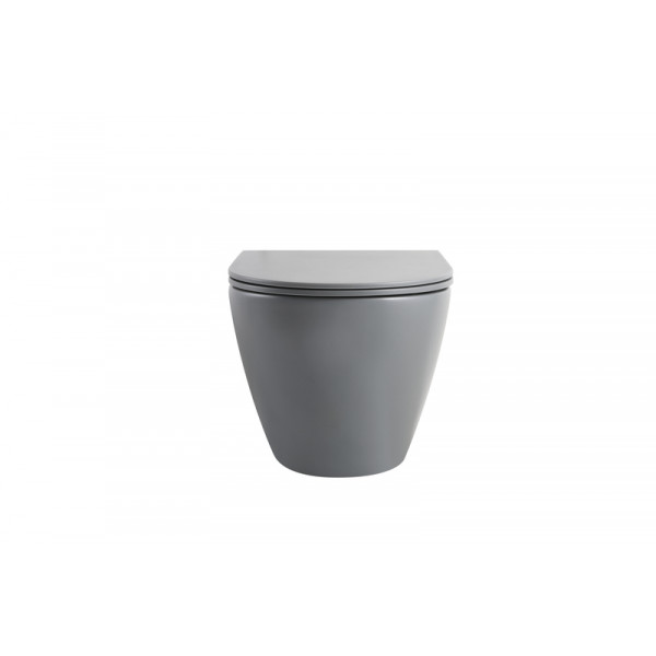 Комплект: Mixxus Premium Ellipse-SET-2101 Gray (в 2 ящ) Унітаз система змиву Tornado 3.0+ Інсталяція Koer KT-0404 + панель KT-0604-07 Gun Gray (MP6668)