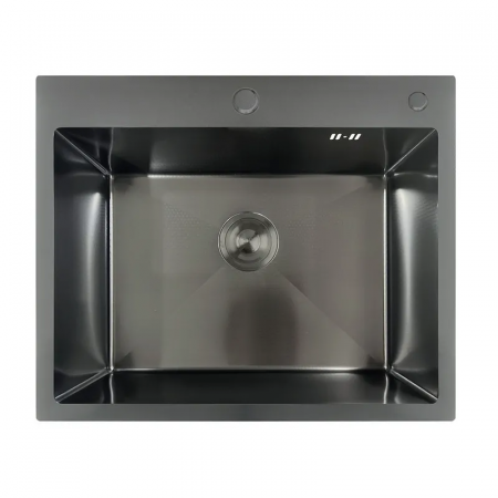Мойка MIXXUS MH6050 DECOR GRAPHITE (MH6050 DECOR NANO-BLACK) (3.0/0.8) из нерж. стали (цвет графит) (MX1934)