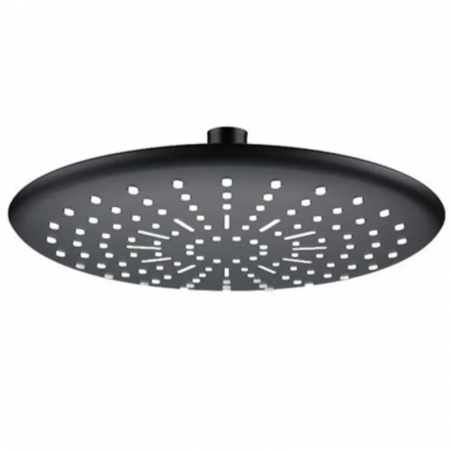 Лійка для душу стельова Mixxus SH-15-OH Black (230мм) (LE2783)