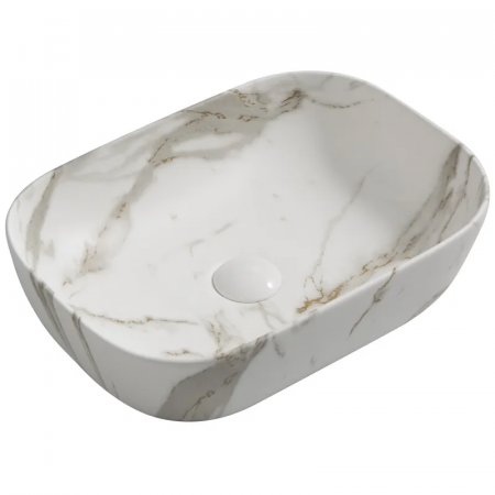 Раковина накладная MIXXUS PREMIUM DIVERSE-0114 MARBLE 455х325х135mm (MP6545)