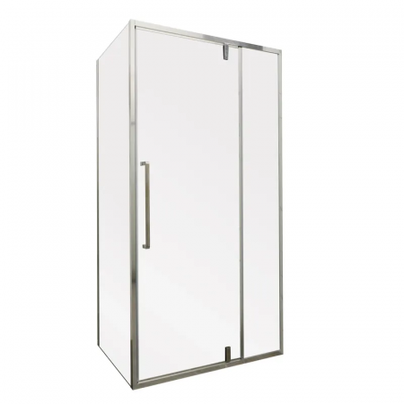 Душевая кабина без поддона Mixxus Premium BEVEL SC01-100x80x195-TR Chrome прозрачное стекло 6мм (MI6869)