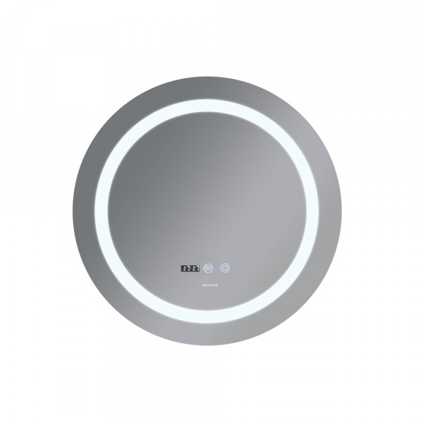Дзеркало Mixxus PLAIN MC02-60 з Led Touch, Anti-fog, димером, регулятором яскравості, годинником (MI6012)