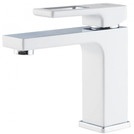 Смеситель для умывальника KOER KB-10009-04 (Цвет хром+белый) (KR5975)