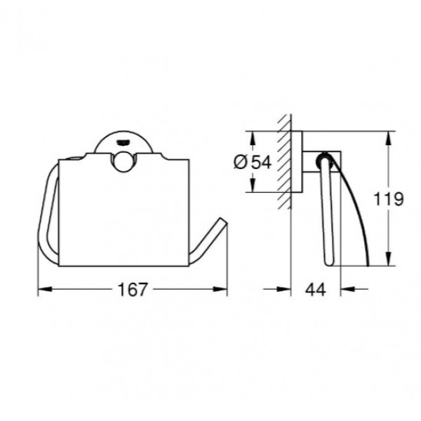 Держатель для туалетной бумаги Grohe Essentials (1024652430)