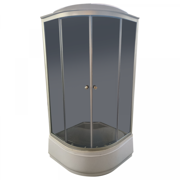 Бокс душевой с гидромассажем Mixxus STRONG SBH01-90x90x215-GR SATIN с высоким поддоном (MI6889)