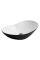 Раковина накладная Mixxus Premium WAVE-0105 WHITE-BLACK 620х360х160mm (MP6558)