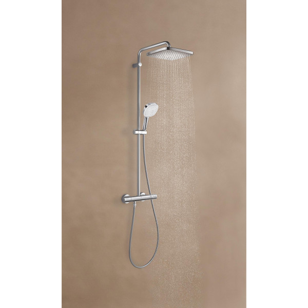 Душевая система с термостатом для настенного монтажа Grohe Tempesta System 250 Cube (26689001)