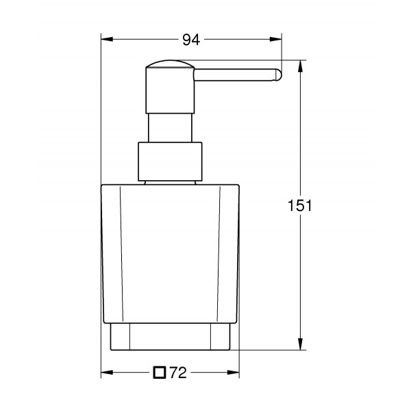 Дозатор жидкого мыла Grohe Selection Cube (40805000)