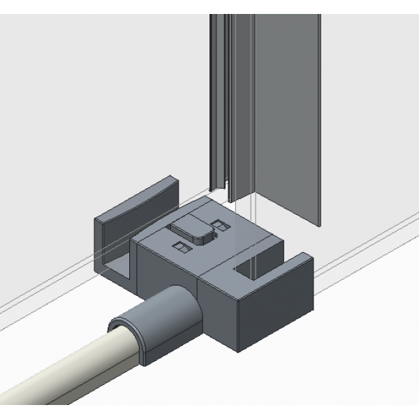 Двері в нішу Koer SR SD01-120x200-TR-01 прозоре скло Easy Clean 8мм, хром (KR5376)