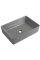 Раковина накладна Mixxus Premium QUADRO-0108 GRAY 550x390x145mm (MP6652)