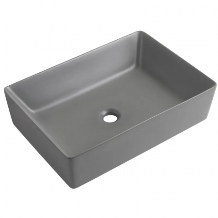 Раковина накладна Mixxus Premium QUADRO-0108 GRAY 550x390x145mm (MP6652)