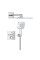 Скрытая душевая система с RSH SmartActive 310 Cube Grohe Grohtherm SmartControl (1039980000)
