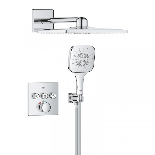 Скрытая душевая система с RSH SmartActive 310 Cube Grohe Grohtherm SmartControl (1039980000)