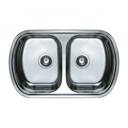 Мойка кухонная Haiba 80x49 Double (polish) (HB0573)