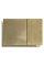 Панель смыва Koer KT-0610-12 240x160x32mmmm пластиковая, кнопка квадратная (цвет матовое золото) (KR6137)