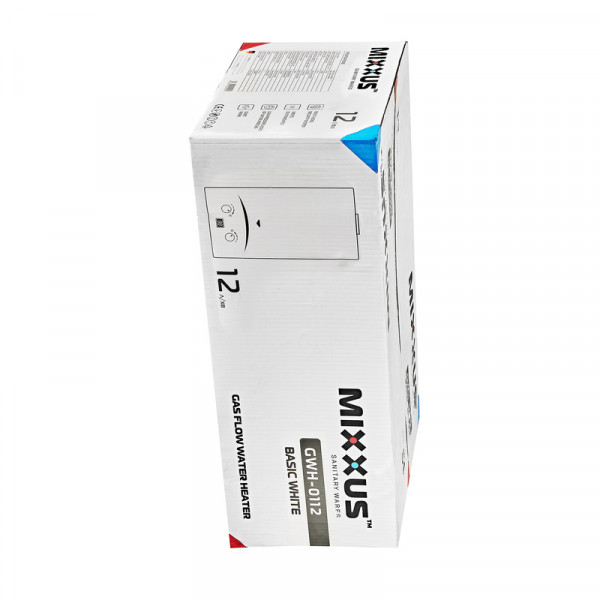 Газова колонка Mixxus GWH-0112 BASIC WHITE димохідна 12 л/хв (WH0029)