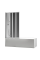 Шторки стеклянные на ванную складные Koer SR BS07-80x140-TR-01 прозрачное стекло Easy Clean 4мм, хром (KR5948)