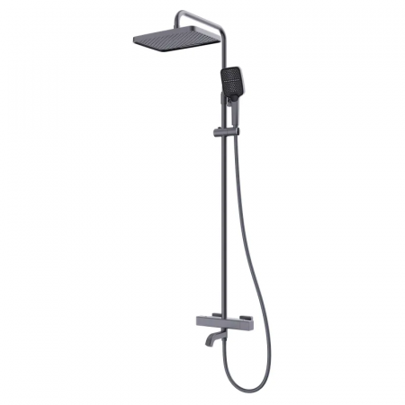 Душевая колонна с термостатическим смесителем Koer KB-57038-07 3 функции (Цвет графит) (KR5962)