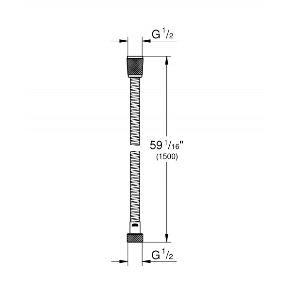 Душевой шланг 150 см Grohe Relexaflex (28105001)