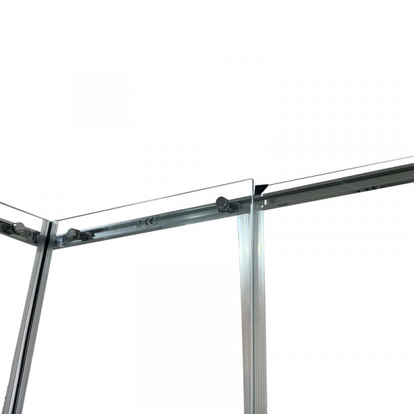 Душова кабіна без піддону Koer SR SC03-90x90x200-TR-02 прозоре скло Easy Clean 6мм SS Color (KR5680)