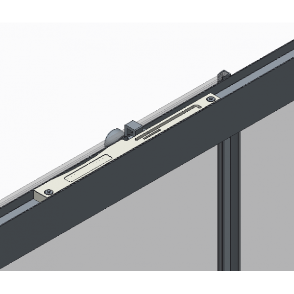 Бічна стінка до кабіни Koer SR SW05-90x200-TR-01 прозоре скло Easy Clean 6мм, хром (KR5407)