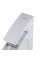 Смеситель для умывальника Koer KB-15007-04 высокий водопад (Цвет хром+белый) (KR5156)