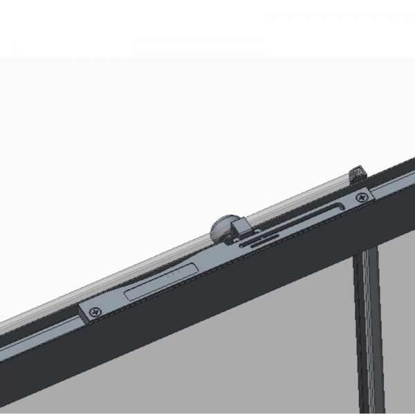 Шторки стеклянные на ванну раздвижные Koer SR BS06-120x150-TR-07 прозрачное стекло Easy Clean 6мм, графит (KR5947)