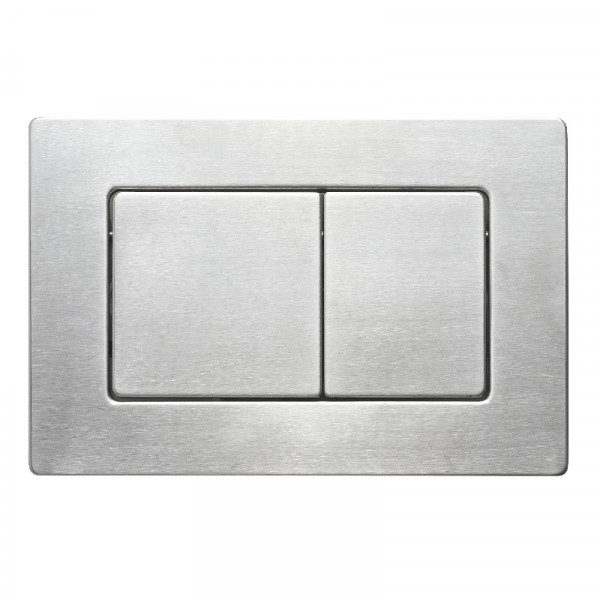 Панель смыва Koer KT-0612-02 240x160x10mm из нержавеющей стали, кнопка квадратная SUS304 (KR6120)