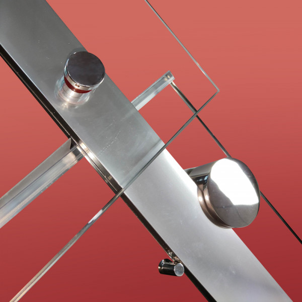 Боковая стенка для кабины Koer SR SW01-90x200-TR-01 прозрачное стекло Easy Clean 8мм, хром (KR5381)