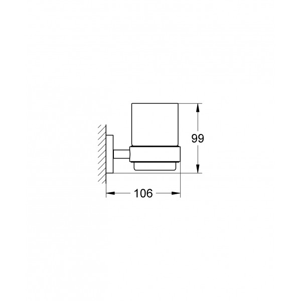 Стакан для зубных щеток Grohe Essentials New (40447001)