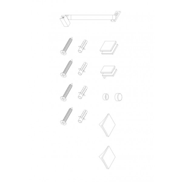 Боковая стенка для кабины Koer SR SW04-80x200-TR-01 прозрачное стекло Easy Clean 10мм, хром (KR5389)