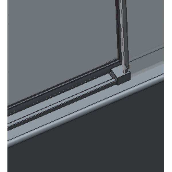 Шторки стеклянные на ванну раздвижные Koer SR BS06-120x150-TR-07 прозрачное стекло Easy Clean 6мм, графит (KR5947)